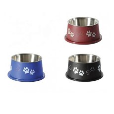 Camon / Миски Камон для животных на пластике с Антискользящим кольцом 800 мл разных цветов