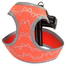 Camon / Шлейка Камон для собак со светоотражающим рисунком Оранжевая