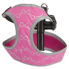 Camon / Шлейка Камон для собак со светоотражающим рисунком Фуксия