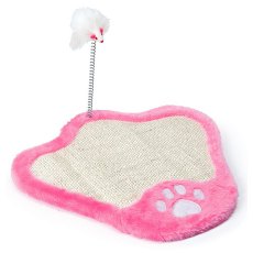 Camon / Когтеточка Камон для кошек с Мышкой на пружине Розовая