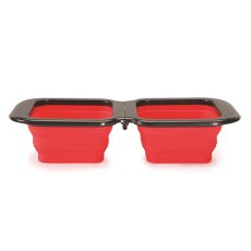 Camon / Миска Камон Складная дорожная квадратная размер Красный