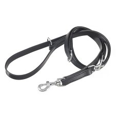 Camon / Поводок Камон для собак кожаный Черный