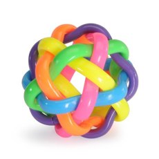 Camon / Игрушка Камон для собак Мяч цветной плетеный для собак из материала ТПР