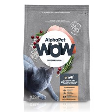 AlphaPet Wow Superpremium / Сухой корм АльфаПет для Стерилизованных кошек Цыпленок