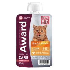 Award Special Care Healthy Growth / Влажный дополнительный корм Авард для котят от 1 месяца с Курицей