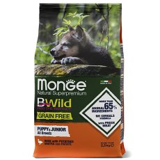 Monge Dog BWild Grain Free Puppy Duck / Сухой Беззерновой корм Монж Бивайлд для Щенков Утка картофель