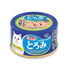 Inaba Ciao Toromi Milky / Консервы Инаба для кошек Магуро и куриное филе с кацуобуси в овсяном молоке (цена за упаковку)