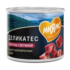 Мнямс Влажный корм Консервы для собак всех пород Террин по-версальски Телятина с ветчиной (цена за упаковку)