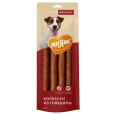 Мнямс 100% Натуральное лакомство для собак Колбаски из Говядины