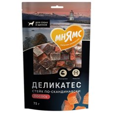 Мнямс Delicatesse Лакомство для собак Стейк по-скандинавски Лосось