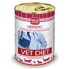 Solid Natura Vet Diet Hepatic / Ветеринарный влажный корм (консервы) Солид Натура для собак при нарушениях функции Печени (цена за упаковку)
