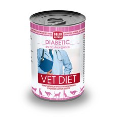 Solid Natura Vet Diet Diabetic / Ветеринарный влажный корм (консервы) Солид Натура для кошек при сахарном Диабете (цена за упаковку)