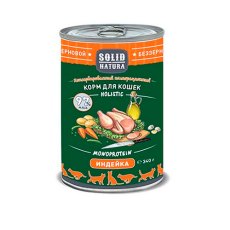 Solid Natura Holistic Monoprotein / Консервы Солид Натура Беззерновые для кошек Индейка (цена за упаковку)