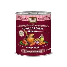 Solid Natura Premium Grain Free / Консервы Солид Натура Беззерновые для собак Рубец говяжий (цена за упаковку)