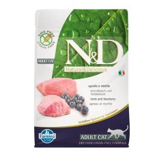 Farmina N&D Prime Line Adult Lamb & Blueberry / Сухой Беззерновой корм Фармина для взрослых кошек Ягненок с Черникой