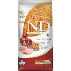 Farmina N&D Ancestral Grain Adult Neutered Chicken Spelt Oats Pomegranate / Сухой Низкозерновой корм Фармина для взрослых Стерилизованных кошек и Кастрированных котов Курица с Гранатом