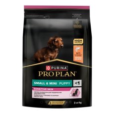 PRO PLAN SENSITIVE SKIN / Сухой корм ПРО ПЛАН для щенков мелких и карликовых пород с Чувствительной кожей с Лососем