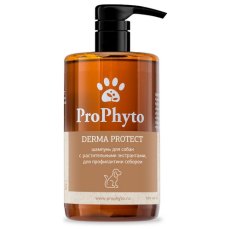 ProPhyto Derma Protect / Шампунь ПроФито для собак с растительными экстрактами против перхоти и себореи