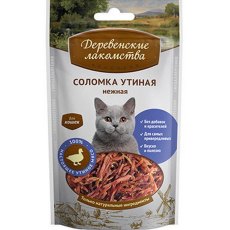 Деревенские лакомства / Соломка Утиная нежная для кошек