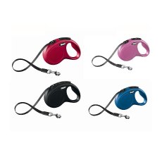 flexi New Classic S tape 5 m, for dogs up to 15 kg / Рулетка флекси для собак весом до 15 кг, лента 5 м