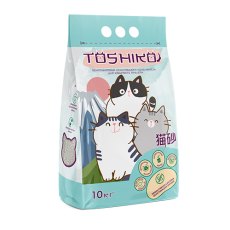Toshiko / Комкующийся наполнитель Тошико для кошачьего туалета Бентонитовый без запаха