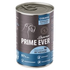 Prime Ever Superior / Влажный корм Прайм Эвер для собак Нежнейший ягненок (цена за упаковку)