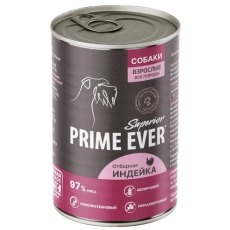 Prime Ever Superior / Влажный корм Прайм Эвер для собак Отборная индейка (цена за упаковку)