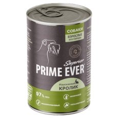 Prime Ever Superior / Влажный корм Прайм Эвер для собак Изысканный кролик (цена за упаковку)