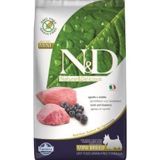 Farmina N&D Prime Line Adult Mini Lamb & Blueberry Grain free / Сухой Беззерновой корм Фармина для взрослых собак Мелких пород Ягненок с Черникой