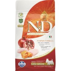Farmina N&D Pumpkin Line Adult Mini Chicken & Pomegranate Grain free / Сухой Беззерновой корм Фармина для взрослых собак Мелких пород Курица с Гранатом и Тыквой