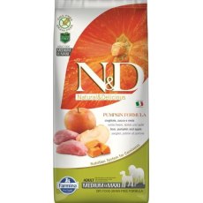 Farmina N&D Pumpkin Line Adult Medium & Maxi Boar & Apple Grain free / Сухой Беззерновой корм Фармина для взрослых собак Средних и Крупных пород Кабан с Яблоком и Тыквой