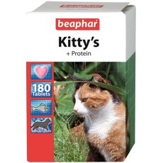 Beaphar Kitty's+Protein / Кормовая добавка Беафар для кошек Витаминизированное лакомство с Протеином