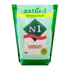 Наполнитель №1 Naturel Кукурузный Комкующийся
