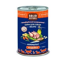 Solid Natura Holistic Monoprotein / Консервы Солид Натура Беззерновые для собак Индейка (цена за упаковку)