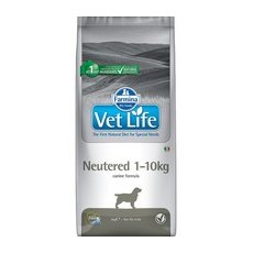 Farmina Vet Life Neutered 1-10kg / Лечебный корм Фармина для кастрированных или стерилизованных собак массой до 10 кг, профилактика МКБ