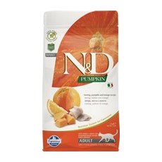 Farmina N&D Ocean Line Adult Herring Pumpkin & Orange / Сухой Беззерновой корм Фармина для взрослых кошек Сельдь с Тыквой и Апельсином