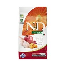 Farmina N&D Pumpkin Line Adult Pumpkin Quail Grain free / Сухой Беззерновой корм Фармина для взрослых кошек Перепел с Тыквой