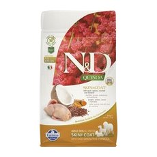 Farmina N&D Quinoa Line Skin & Coat Quail Grain free / Сухой Беззерновой корм Фармина для взрослых собак Здоровье Кожи и Шерсти Перепел с Киноа