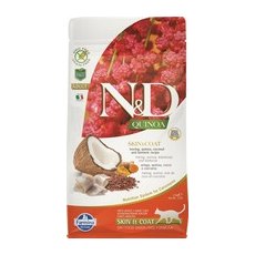 Farmina N&D Quinoa Line Skin & Coat Adult Quinoa Herring Grain free / Сухой Беззерновой корм Фармина для взрослых кошек Здоровье Кожи и Шерсти Сельдь с Киноа