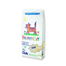 PrettyCat Wood Granules / Наполнитель для кошачьего туалета ПриттиКэт Вуд Гранулс Древесный