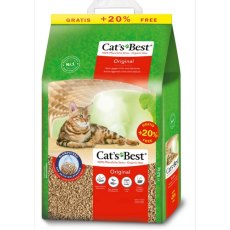 Cats Best Original / Наполнитель для кошачьего туалета Кэтс Бест Ориджинал Древесный комкующийся