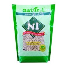 Наполнитель №1 Naturel Зеленый чай Комкующийся Древесный