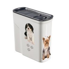 Curver PetLife / Контейнер Кервер Петлайф для корма с рисунком Веселые щенята объем 15 л (6 кг)