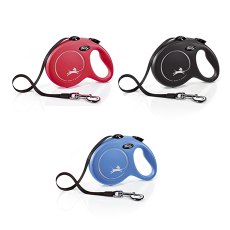 flexi New Classic L tape 5 m, for dogs up to 50 kg / Рулетка флекси для собак весом до 50 кг, лента 5 м