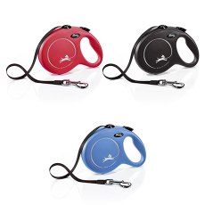 flexi New Classic L tape 8 m, for dogs up to 50 kg / Рулетка флекси для собак весом до 50 кг, лента 8 м