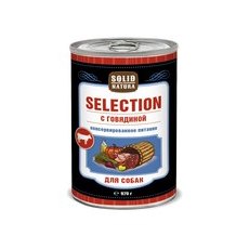 Solid Natura Selection / Консервы Солид Натура для собак Говядина (цена за упаковку)