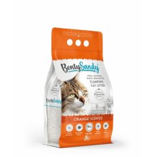 BentySandy Orange / Комкующийся наполнитель Бенти Сэнди для кошачьего туалета с ароматом Апельсина