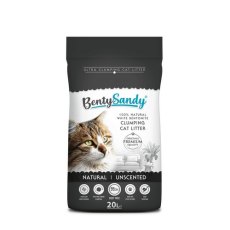 BentySandy Natural / Комкующийся наполнитель Бенти Сэнди Натуральный без ароматизатора