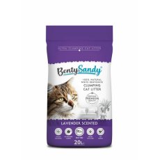 BentySandy Lavender / Комкующийся наполнитель Бенти Сэнди для кошачьего туалета с ароматом Лаванды