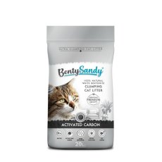 BentySandy Activated Carbon / Комкующийся наполнитель Бенти Сэнди для кошачьего туалета с Активированным углем
